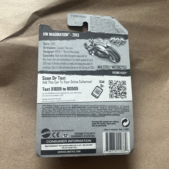 Hot Wheels Max Steel Motorcycle HW Imagination 59/250 - Picture 2 of 6